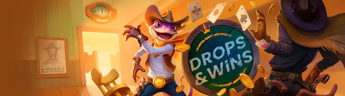 Drops and Wins promotion running on Lizaro Casino live tables